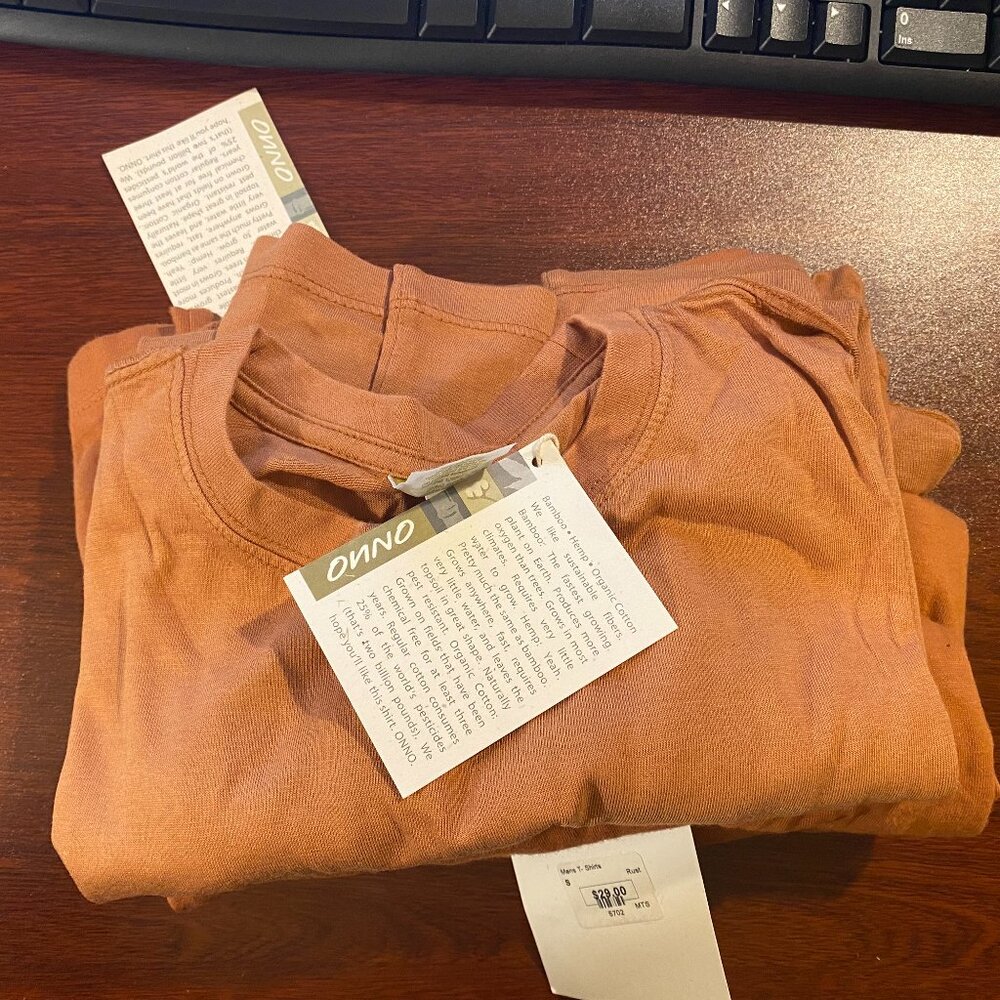 Men's Onno Short Sleeve Bamboo T-Shirt Rust